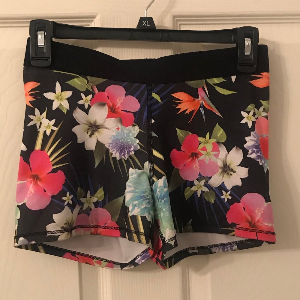 Floral Spandex Shorts